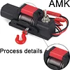 AMK 1/10 Plastic Mini Electric Winch with Control Switch for RC Crawler TRX4 Axle SCX10 RC TF2 Tamiya CC01 Capo JIMNY
