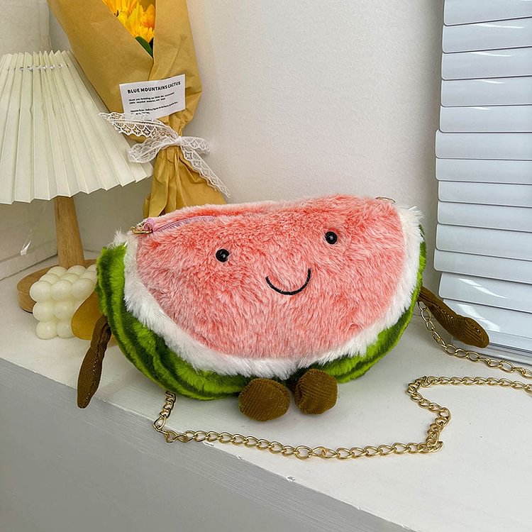 Kawaii Fruit Plush bag