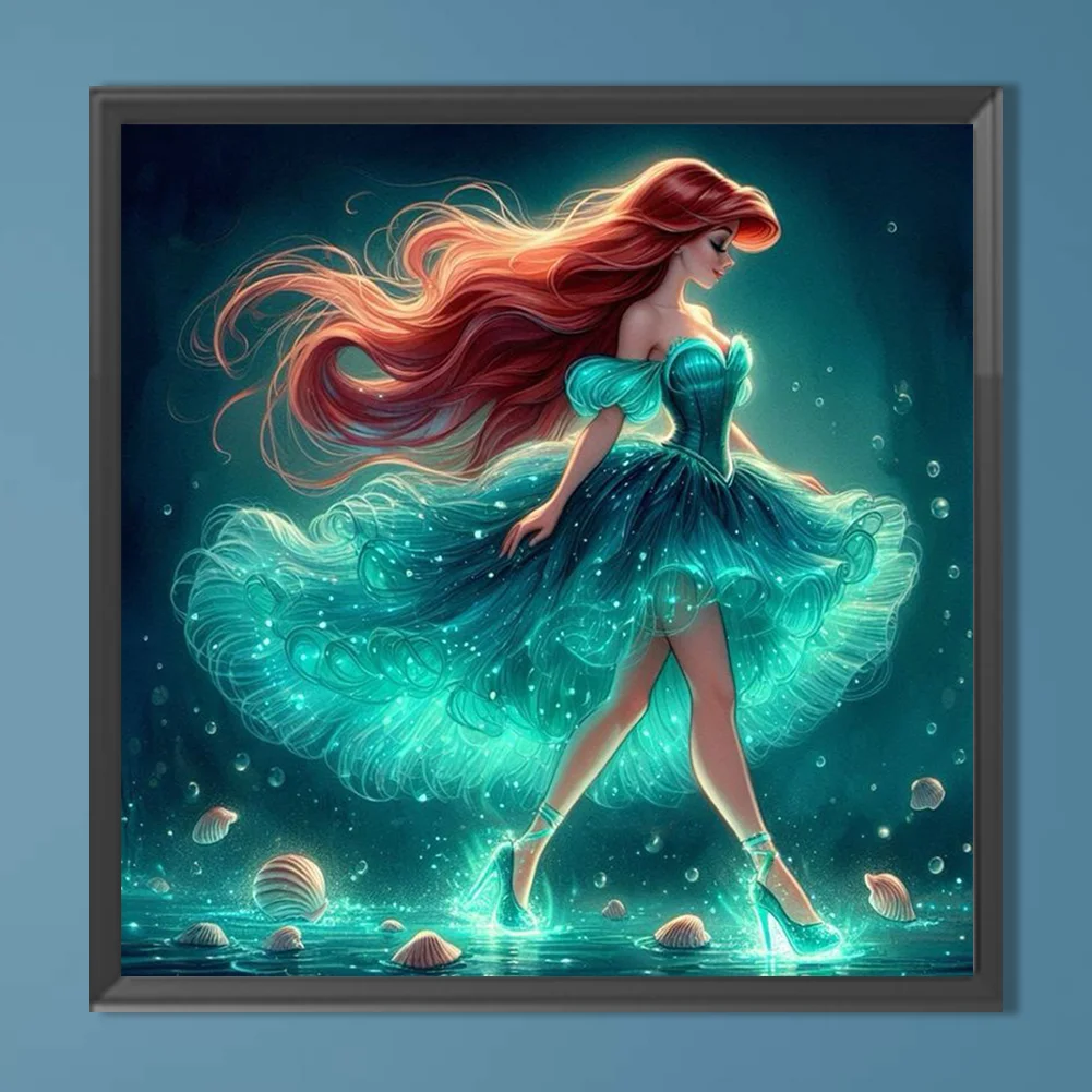 Diamond Painting - Full Round Drill - Princess Ariel(Canvas|40*40cm)