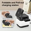 Rotating Folding 4 in 1 Table Lamp Wireless Charger 15W Fast Charging Magnet Adsorption Hidden Charging Station With Three Lighting Modes