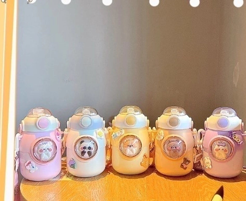 Cute Solid Color Stainless Steel Thermos Cup 1 Piece