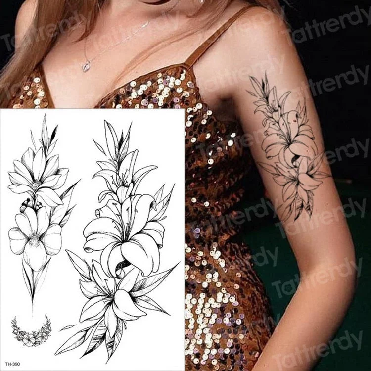 sketches tattoo designs sexy tattoo back black mehndi stickers horse rose tattoo waterproof temporary tattoos for women body art
