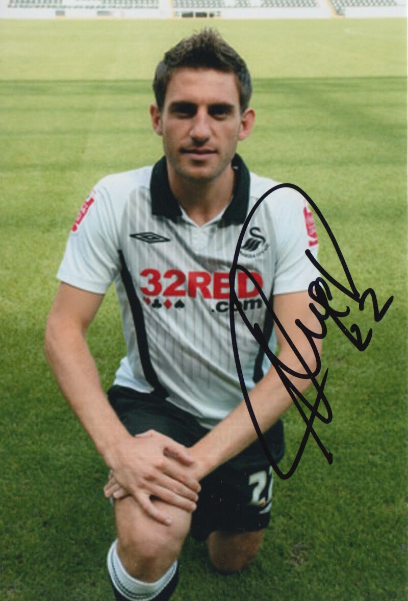 SWANSEA CITY HAND SIGNED ANGEL RANGEL 6X4 Photo Poster painting 15.