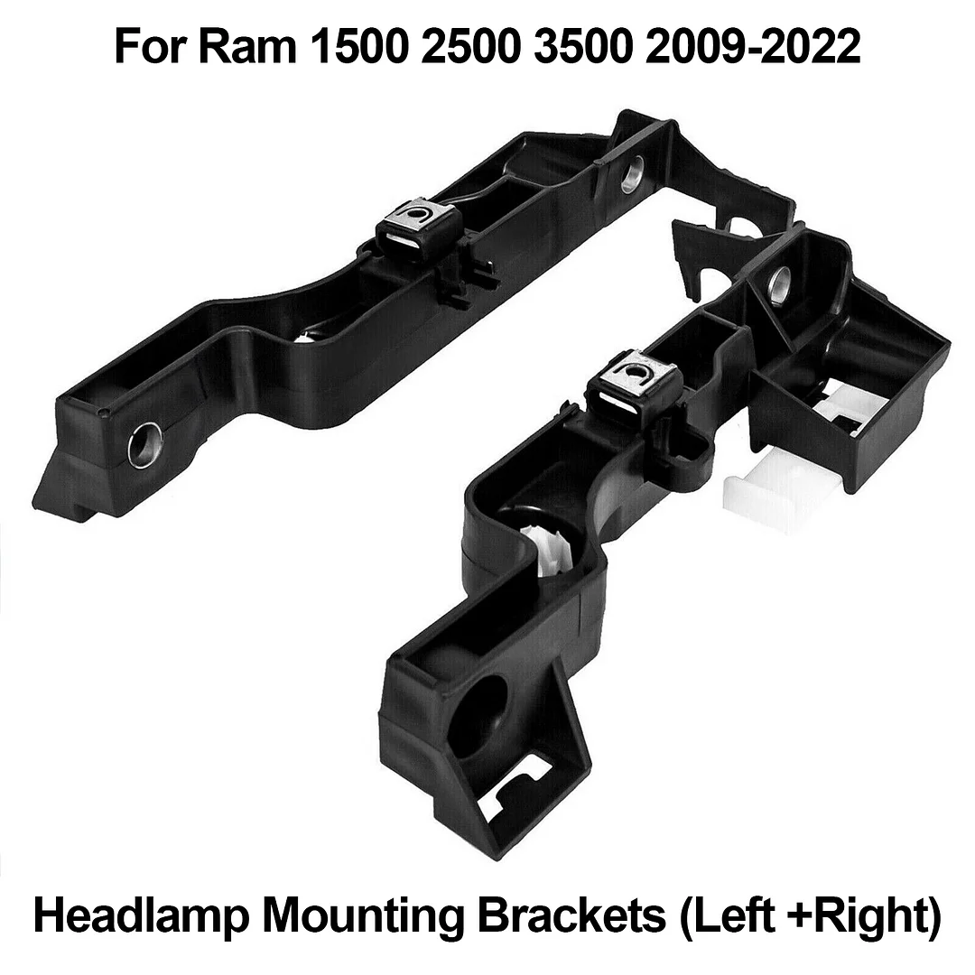 (*U.S. Mainland Only*) Headlamp Mounting Brackets(Left +Right) For Dodge Ram 1500 2500 3500 2009-2022