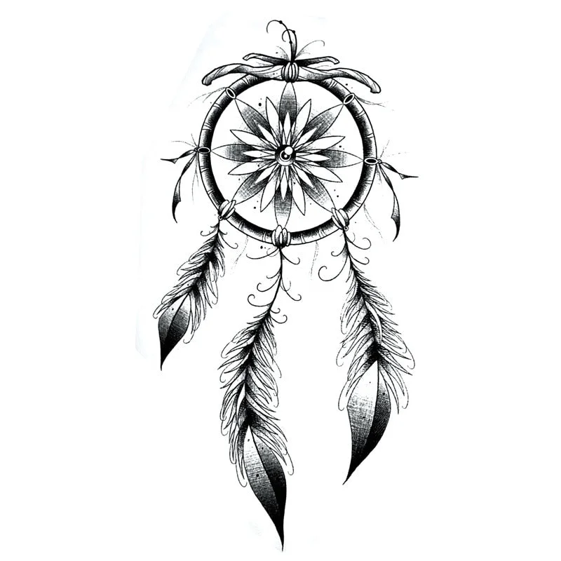 Waterproof Temporary Tattoo Stickers Butterfly Tiger Feather Design Tattoo Children Black Body Art Fake Tattoos for Men Women