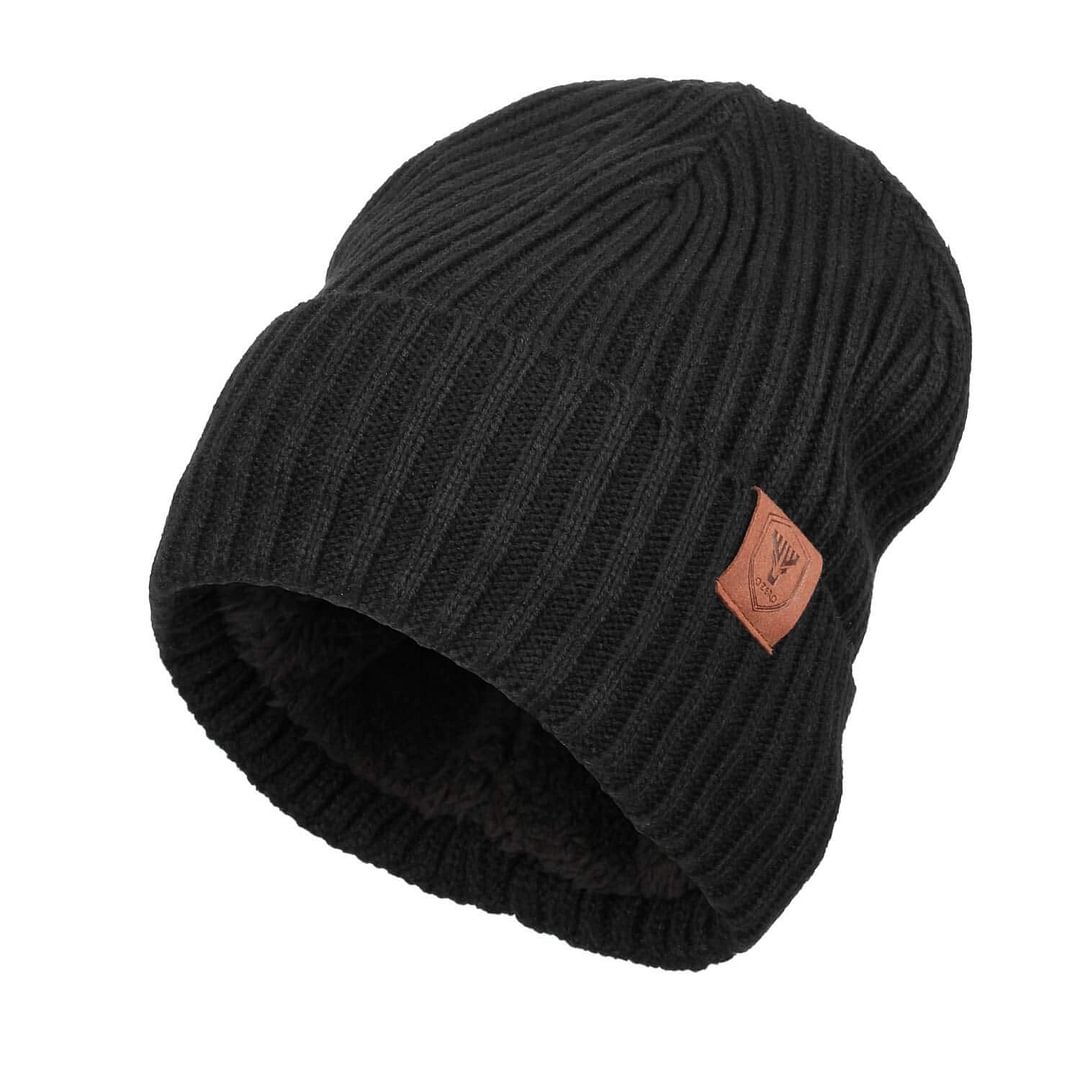 Winter Daily Beanie Stocking Hat - Warm Polar Fleece Skull Cap for Men and Women Purple/Gray/Black