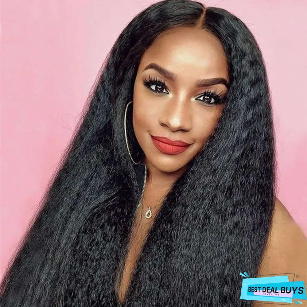 Fluffy Long Straight Hair Wig Female High-Temperature Silk Chemical Fiber Headgear