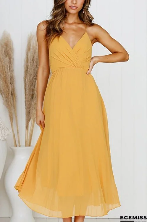 Spaghetti Strap Midi Dress | EGEMISS