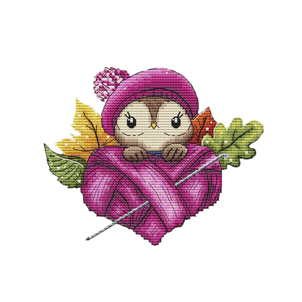 

Owl - 11CT Stamped Cross Stitch - 40*40CM, 501 Original