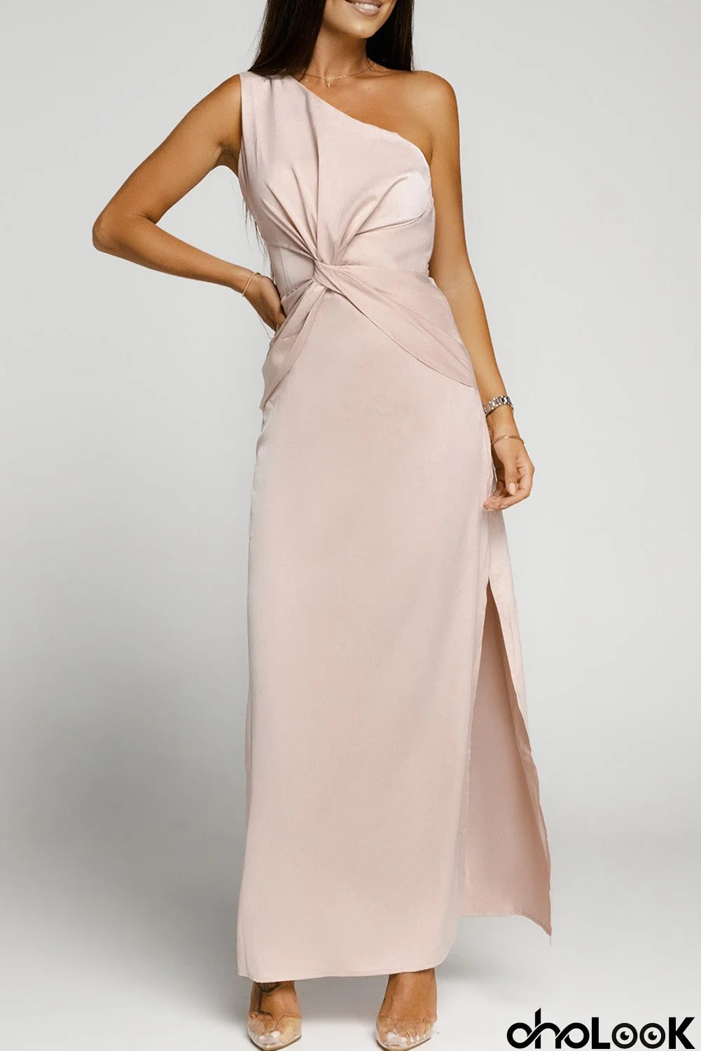 One-shoulder Party Gown