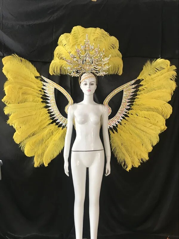 VCshoes Latin Dance Samba Accessories Exquisite Headdress Feathers Delicate Dance Shows Accessories Samba Clothing