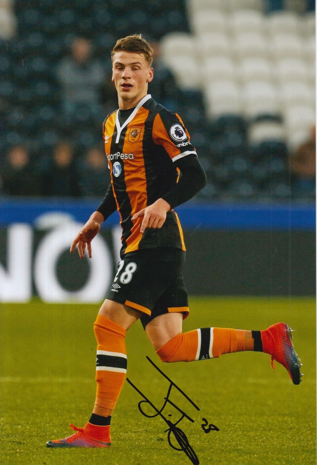 HULL CITY HAND SIGNED JOSH TYMON 12X8 Photo Poster painting 16/17.