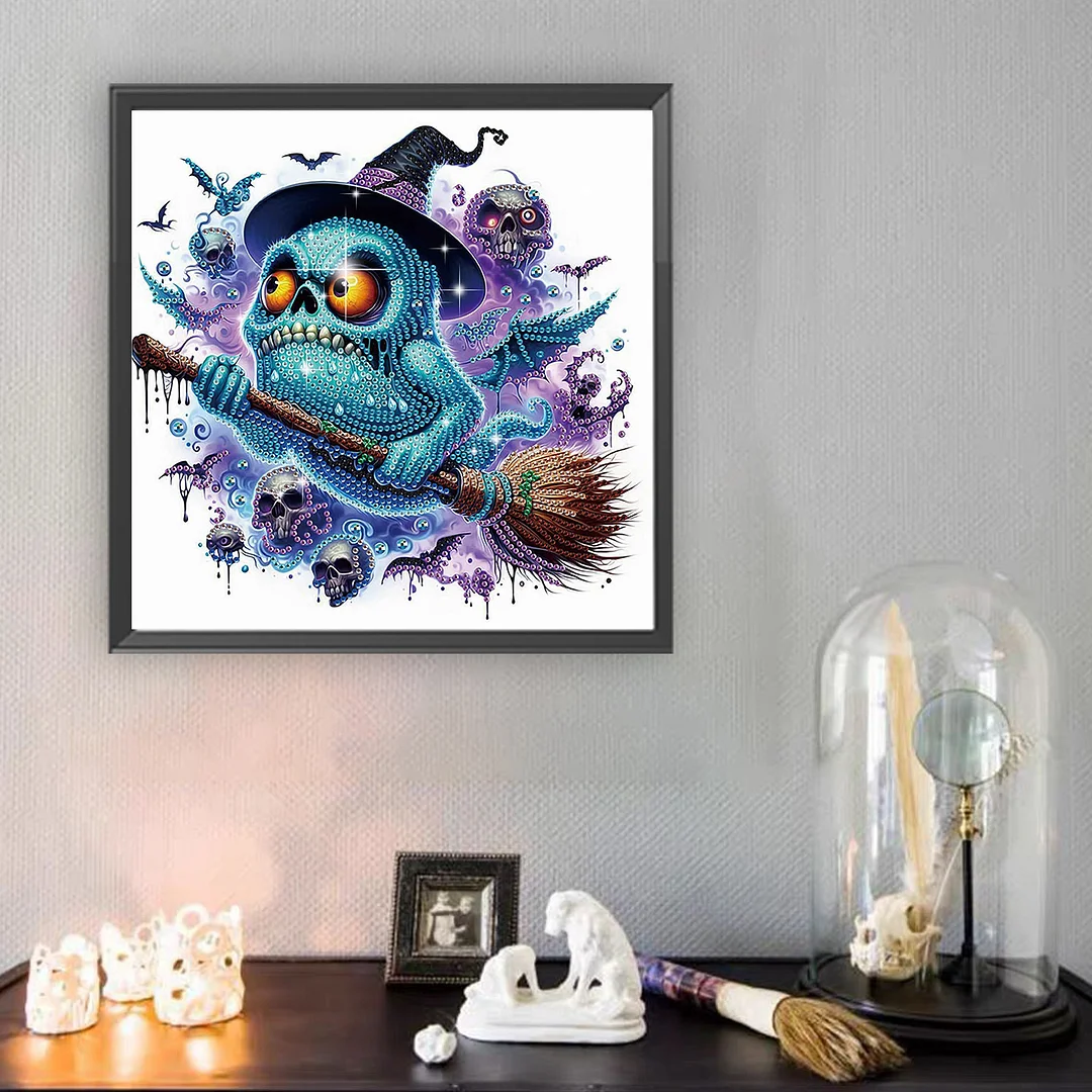 Diamond Painting - Partial Special Shaped Drill - Halloween Monster(Canvas|30*30cm)