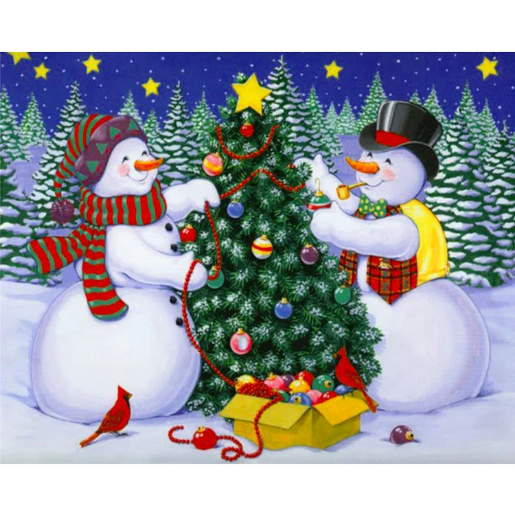 Christmas Snowman | Full Square Diamond Painting Kits