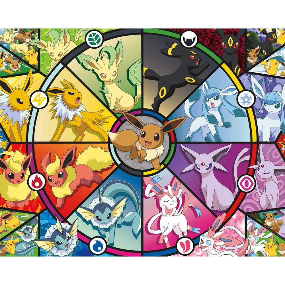 Pokemon Super Dream 30*40CM(canvans) Full Round Drill Diamond Painting