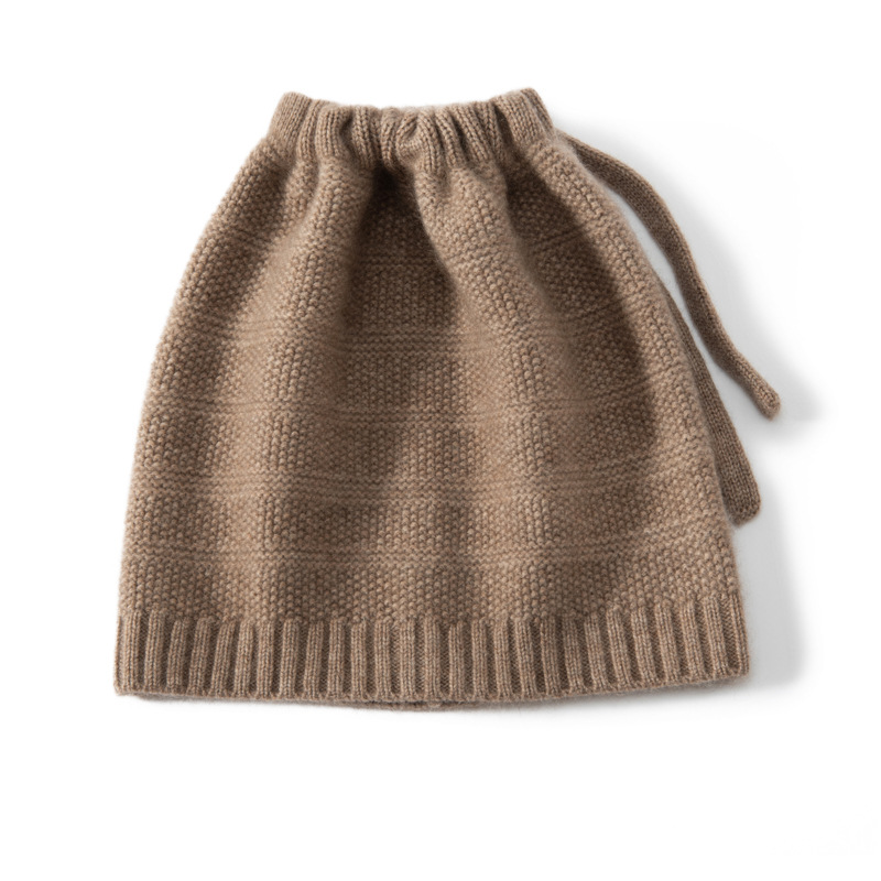 100% Cashmere Slouchy Beanie Ponytail Hat REAL SILK LIFE