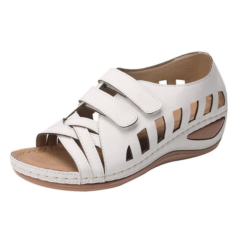 Summer Women Sandals Gladiator Ladies Hollow Out Wedges Buckle Platform Casual Shoes Female Soft Beach Shoes Zapatos De Mujer