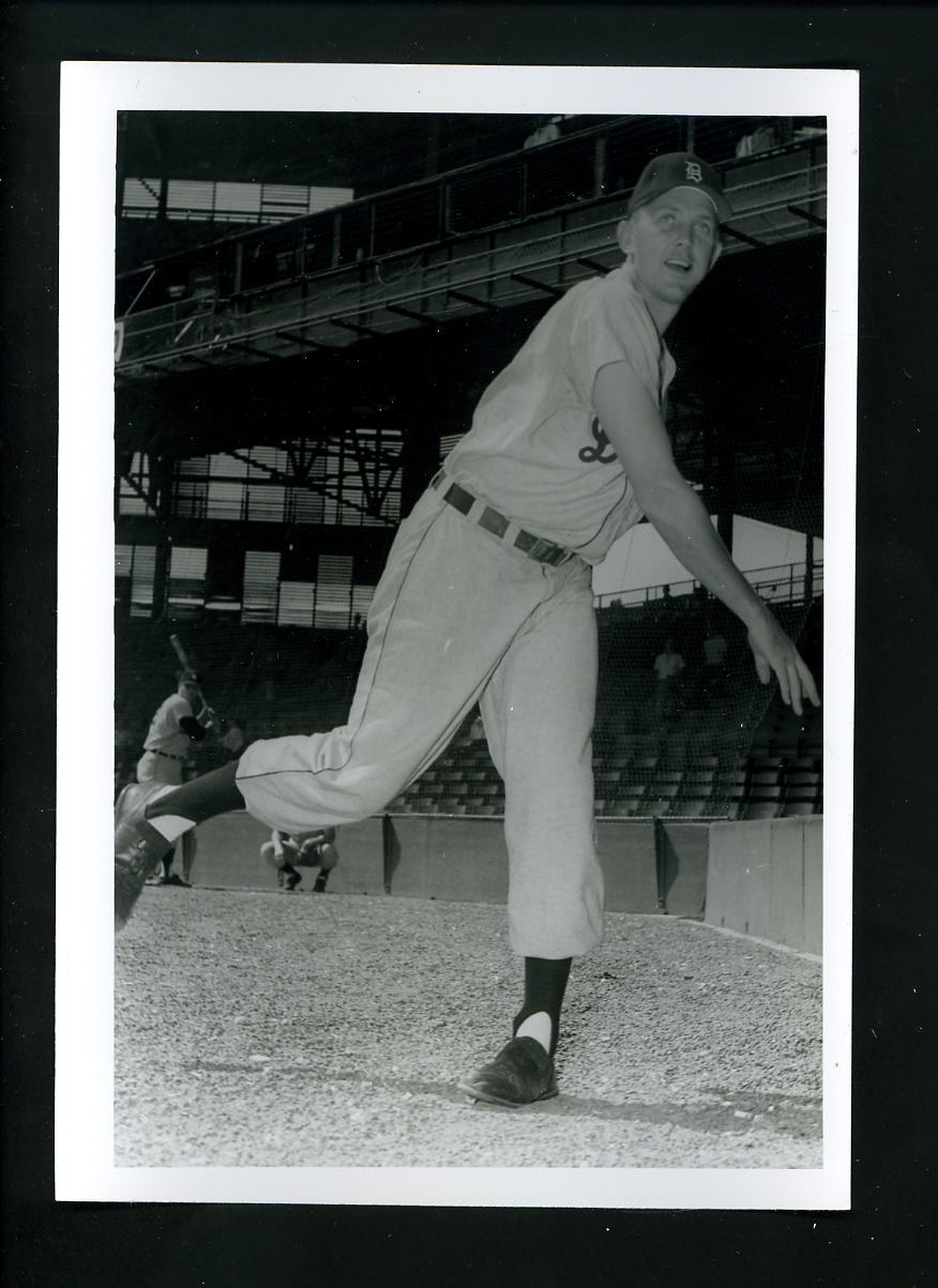 Tom Morgan circa 1958 59 Press Original Photo Poster painting by Don Wingfield Detroit Tigers