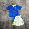 2026 Kids Brazil Soccer Jersey Away