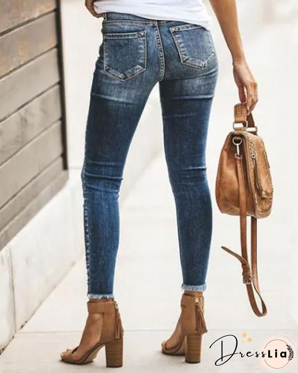 Easy Match Ripped Boot Cut Jeans