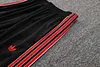 Joyfball 2025/2026 Manchester United Half-Pull Training Suit Black Retro version Football Shirt 1:1 Thai Quality