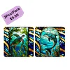 (2Pcs) Marine Life  Glass Painting-Full Round Diamond Painting 30*30CM