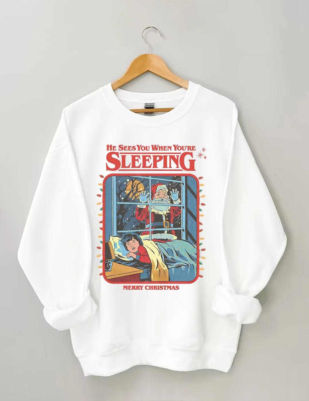 Vintage Creepy Santa Claus Sweatshirt