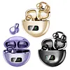 BT Wireless Bone Conduction Earphones with Noise Canceling Mics HiFi Touch Control Headset LED Digital Display Smart Control Earphone Clip-On Earbuds for Outdoor Cycling Running Exercise