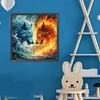 Diamond Painting-DIY Full Round Drill Color Wolf(40*40 CM)