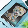 5D Diamond Mosaic Notebook 50 Pages DIY Partial Special Shaped Drill Journal A5 Chinese Zodiac Notebook Kit