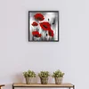 Fleur de coquelicot-plein rond diamant peinture-30 * 30cm