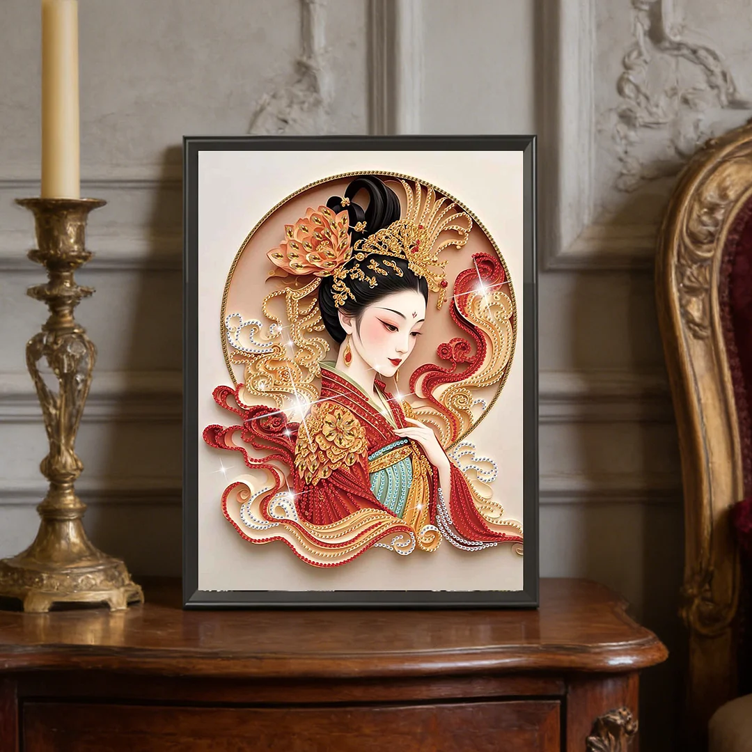 Diamond Painting - Partial Special Shaped Drill - Royal Consort(Canvas|30x40cm)