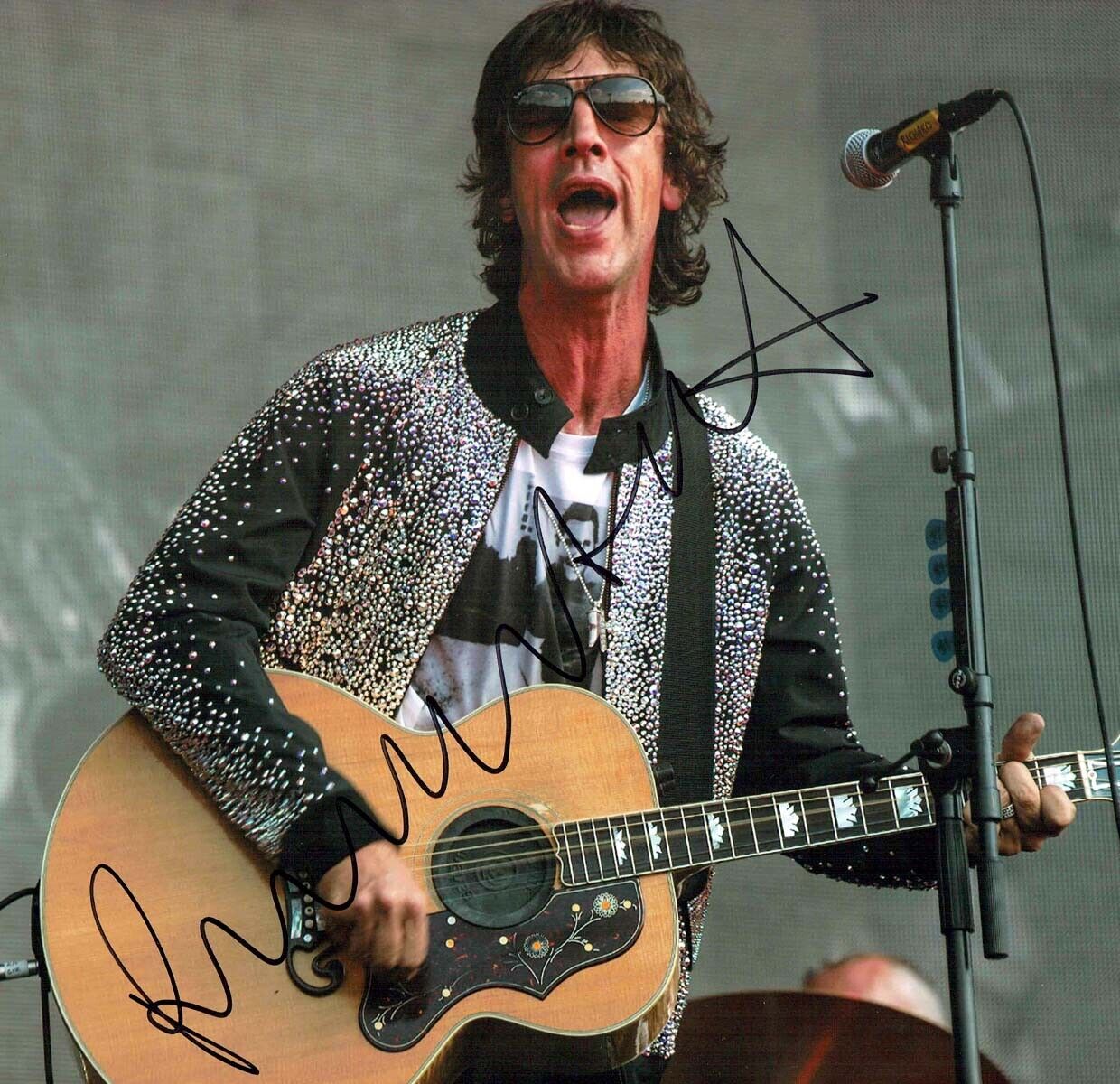 Richard ASHCROFT SIGNED 12x12 Photo Poster painting 4 AFTAL Autograph COA The VERVE