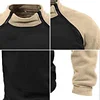 Men's Retro Solid Color Warm Sweatshirt - Suitable for Winter Outdoor Hiking