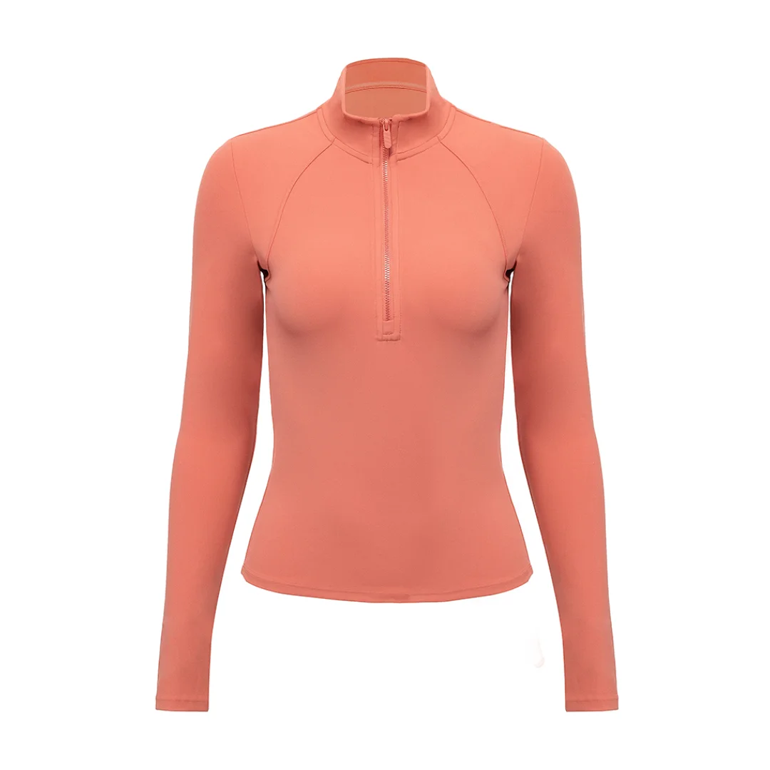 Half Zip Quick Dry Sports Tight Top