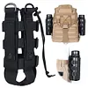 Molle Water Bottle Bag Fuel Bottle Bag for Hiking Cycling (with Shoulder Strap)