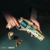 3D model steam fantasy puzzle mortise and tenon building blocks wooden assembly birthday gift revolver boy toy three-dimensional