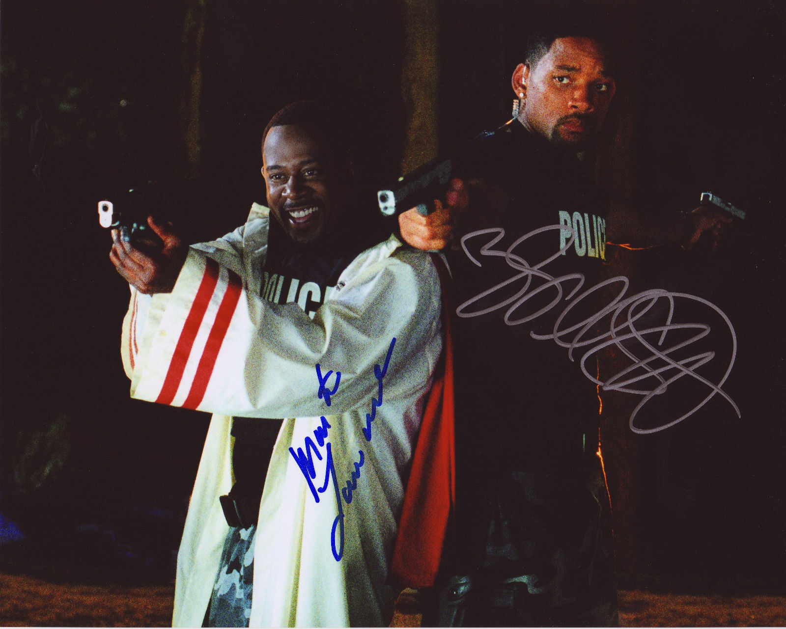 BAD BOYS - WILL SMITH & MARTIN LAURENCE AUTOGRAPH SIGNED PP Photo Poster painting POSTER