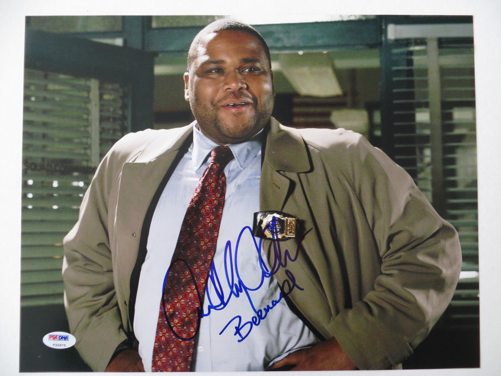 Anthony Anderson Signed Law & Order Autographed 11x14 Photo Poster painting (PSA/DNA) #T32675