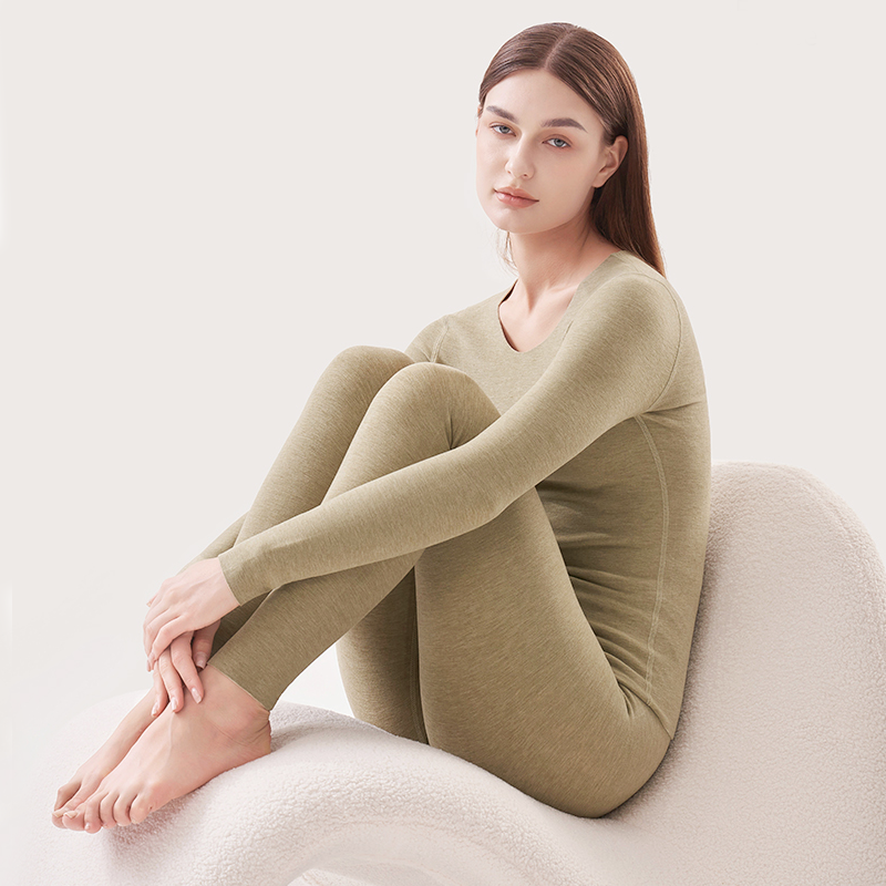 REAL SILK LIFE Women's Cashmere Thermal Underwear