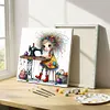 Framed Sewing Machine Girl-Paint by Numbers Acrylic Painting 40*40cm(HOT)