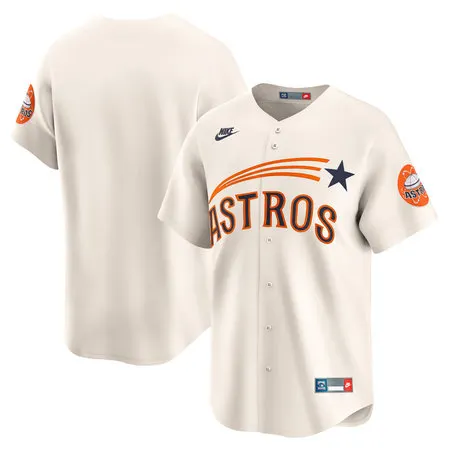 Youth Houston Astros Nike Cream Cooperstown Collection Limited Jersey