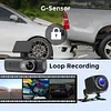 4K Dash Cam Car DVR Built-In WiFi Dual Lens Car Camcorder 24Hour Parking Monitor