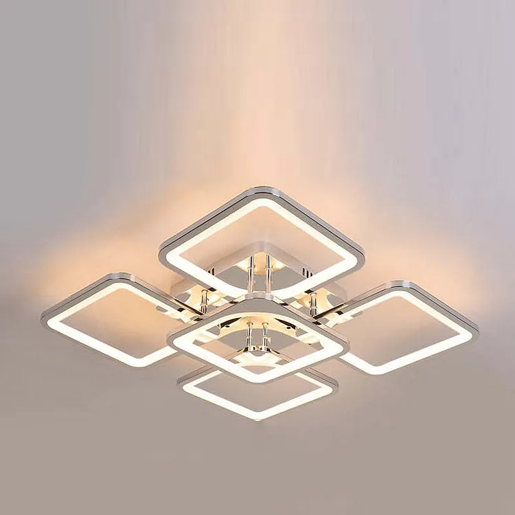 Lacey Modern Square Flush Mount Ceiling Light