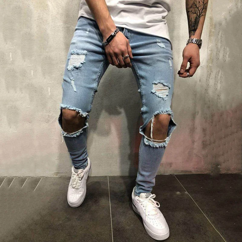Men's Casual Ripped Fashion Jeans