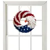 American Eagle Flag Patriotic Wreath 2026 USA 250 Decorations 250th Anniversary Eagle Wreath for 4th of July for Front Door Wall Party Holiday Decoration