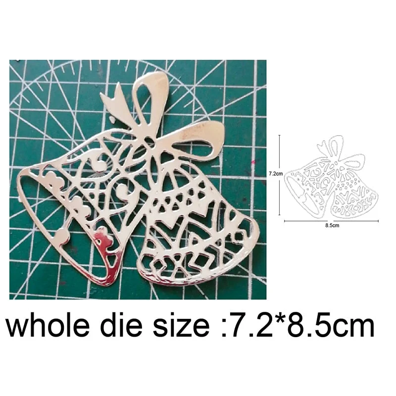 Metal Cutting Dies Cut Die Christmas Lace Bell Decorations Scrapbooking Dies Crafts Album Knife Mould Blade Punch Stencils Dies