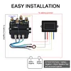 12V 250A Solenoid Contactor Waterproof Winch Remote Contactor for  Car Truck