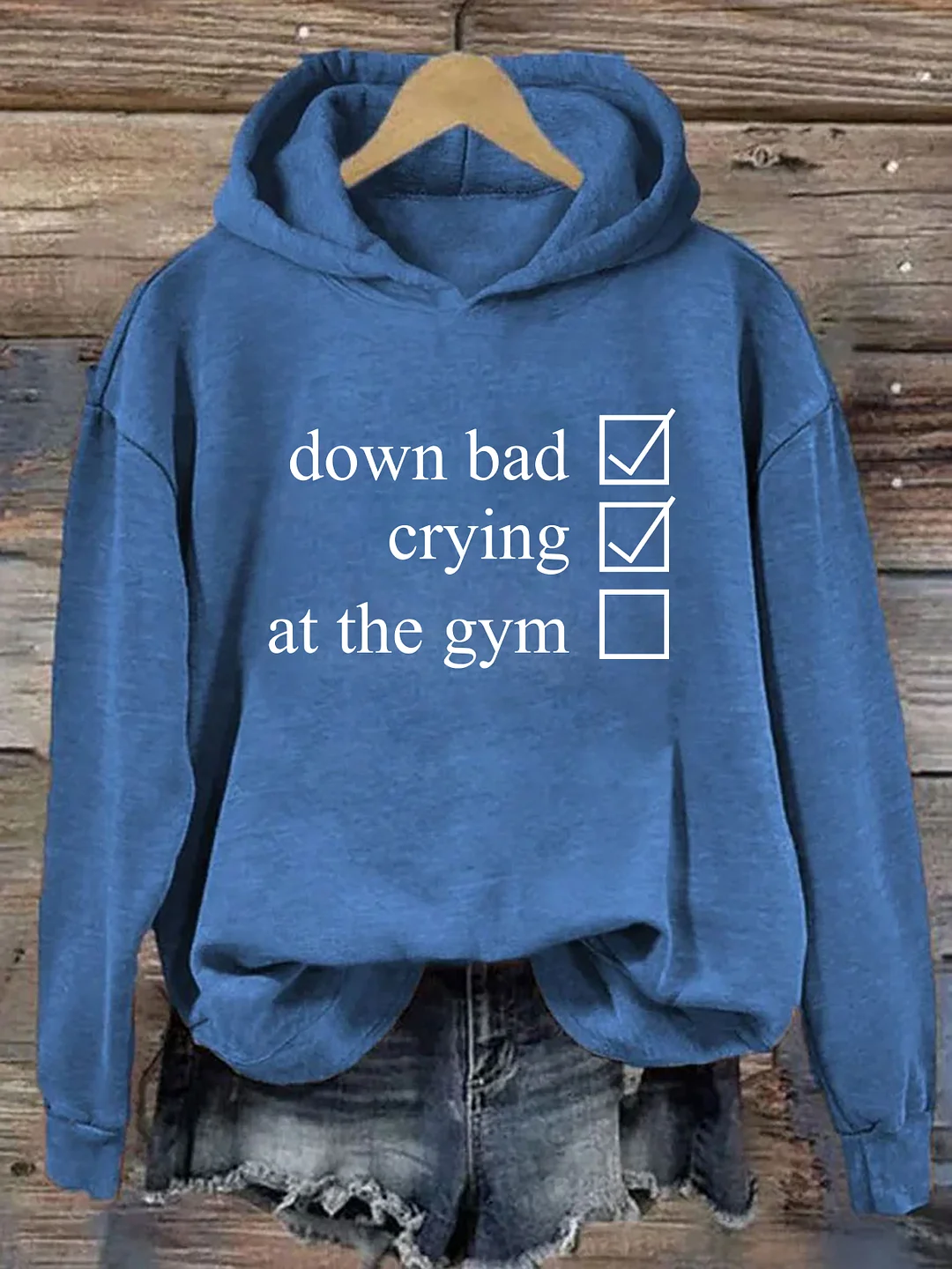 Crying At The Gym Hoodie