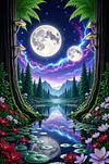Luxury AB Velvet Diamond Painting Kit - Landscape